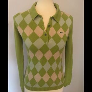 Authentic Lacoste argyle sweater